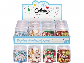 Cekiny do dekoracji INTERDRUK 30g WINTER