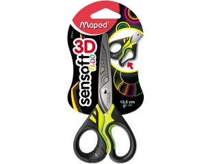Noyczki MAPED Sensoft fluo 13cm blister