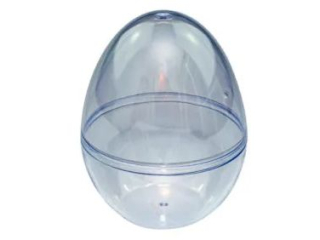 Akrylowe jajko stojące rozmiar: 90mm x 120mm kolor: transparentny opakowanie: 5 szt