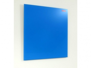 TABLICA SZKLANA MEMOBOARDS, MAGNETYCZNA, SZKO HARTOWANE 4 MM, NIEBIESKA, 60X40 CM