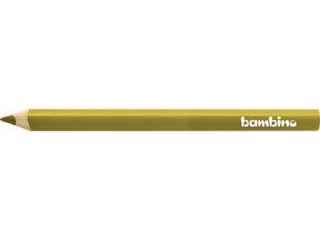 Kredki BAMBINO w opr.drew. Trójkątnej - kolor złoty - 12 szt