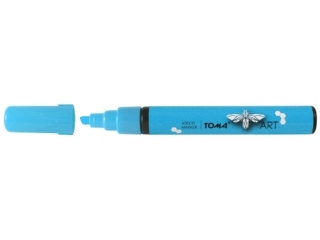 Marker akrylowy TOMA 2,5mm ¶ciêty - niebieski jasny