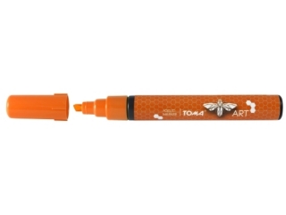 Marker akrylowy TOMA 2,5mm ¶ciêty - pomarañczowy