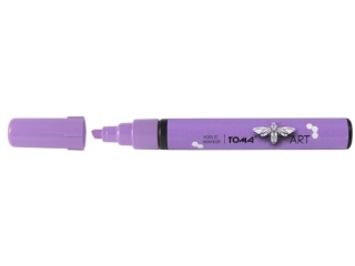 Marker akrylowy TOMA 2,5mm ¶ciêty - fioletowy