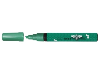 Marker akrylowy TOMA 2,5mm ¶ciêty - zielony metallic