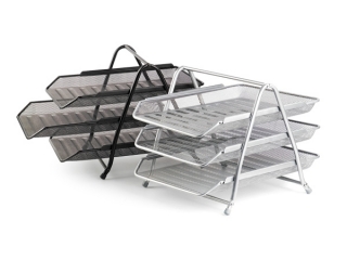 Tacka na dokumenty siatka 3S srebrna FO30555