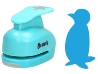 Dziurkacz ozdobny rozmiar: 2, 5cm  wz�r: pingwin