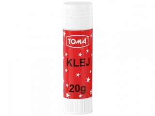 Klej roślinny w sztyfcie TOMA 20g biały