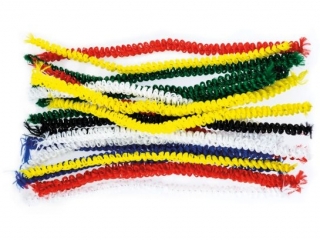 Druciki kreatywne karbowane dugo: 30cm  ilo: 40 szt  kolor: mix