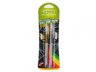 Długopis żelowy CRICCO Deco Pen mix 2 szt. blister