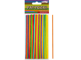 Patyczki PK-2150 okrągłe mix kolorów 150x2mm, op.100szt.