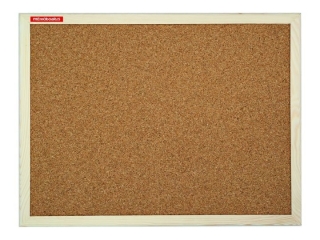 Tablica korkowa 80x50cm drewniana, pyta kartonowa