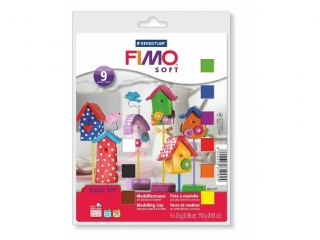 Zestaw FIMO soft dla pocztkujcych, 9 kol. po 25g + akcesoria, masa termoutwardzalna, Staedtler