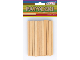 Patyczki PK-0646 bezbarwne 6, 5x6, 5x100mm, op.30szt.