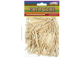 Patyczki PK-0166 bezbarwne op. 500 szt. 42x2x2mm