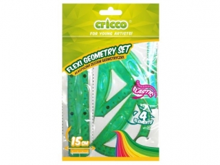 Zestaw geometryczny CRICCO Flexi z linijką 15cm