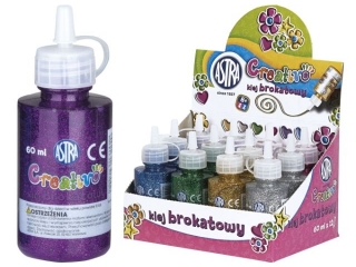 Klej brokatowy ASTRA 60 ml - display 12 sztuk
