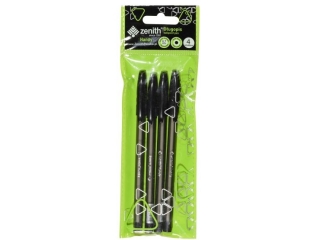 Dugopis ze skuwk 0,7  mm ZENITH HANDY czarny - 4 szt. opp bag  [opakowanie=50szt]