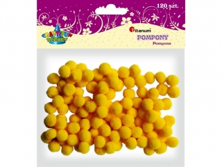 Pompony poliestrowe TITANUM te 10mm 120szt.