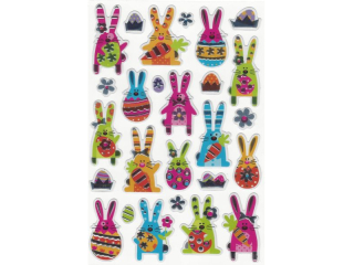 Naklejki pop-up - zaj�czki rozmiar: 14 x 22cm