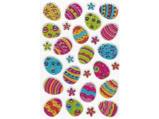 Naklejki pop-up - pisanki rozmiar: 14 x 22cm