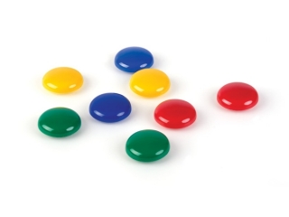 Magnesy 40 mm KOLOROWE mix A4  FO70418 [opakowanie=12szt]