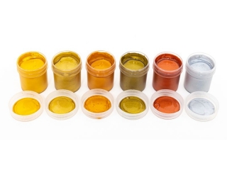 Farby dekoracyjne Astra o połysku metalic. 6 kol x 20 ml STANDARD BOX