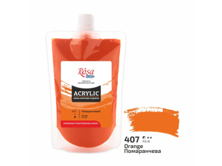 ROSA STUDIO FARBA  AKRYLOWA ORANGE 407 200 ML