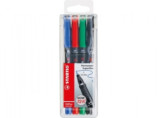 Foliopis OHP STABILO 841 komplet 4 kolory S