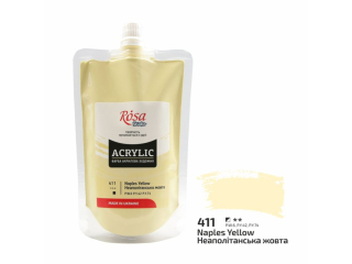 ROSA STUDIO FARBA AKRYLOWA  NAPLES YELLOW 411 200 ML