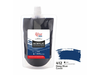 ROSA STUDIO FARBA  AKRYLOWA DEEP BLUE 412 200 ML