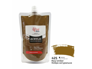 ROSA STUDIO FARBA  AKRYLOWA RAW UMBER 425 200 ML