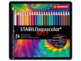 Kredki STABILO Aquacolor 24szt. pudeko metalowe
