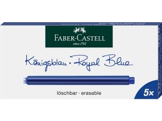 Naboje atramentowe FABER-CASTELL dugie, niebieskie 5szt. ka