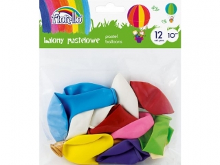 Balony FIORELLO 10" 12szt. mix kolorów pastel
