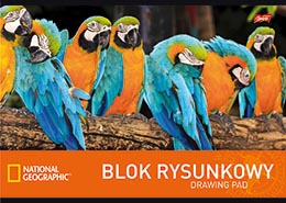 Blok rysunkowy A4 20k. MAJEWSKI National Geographic