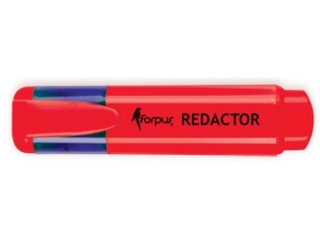 Zakre�lacz REDACTOR czerwony FO52003 [opakowanie=10szt]