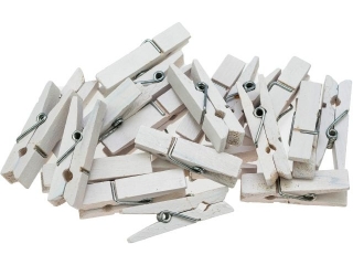 Klamerki ozdobne rozmiar: 3.5cm ilo: 20 szt kolor: biay