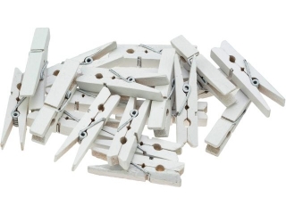 Klamerki ozdobne rozmiar: 4.5cm ilo: 20 szt kolor: biay