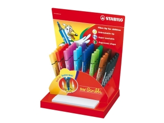 Flamastry STABILO Scribbi - display 40szt.