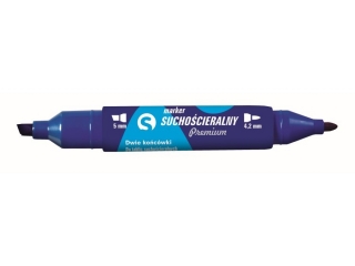 Marker suchościeralny TETIS KM504 Premium 2 końcówki - niebi