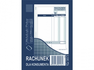 Druk-Rachunek dla konsumenta A6