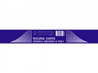 Druk-RKO Roczna karta obecnoci A5(a50)