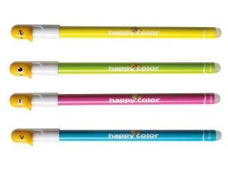 Długopis usuwalny HAPPY COLOR "Kaczki" 0,5mm, niebieski
