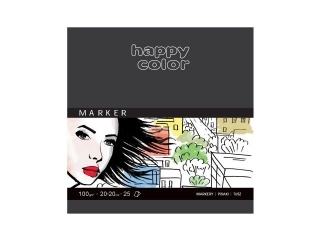 Blok do markerów HAPPY COLOR 100g 20x20cm 25k.