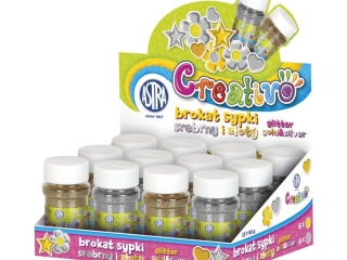 Brokat 43g - zoty+srebrny  (2szt/ cena za 1szt)