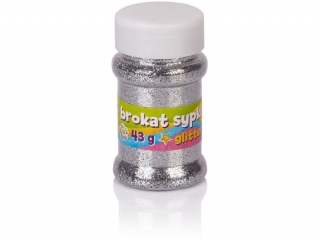 Brokat 43g - zoty, srebrny - display 12 sztuk ASPROM