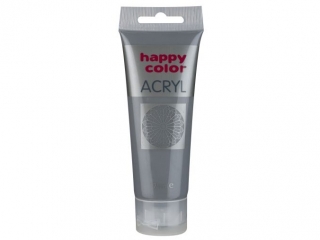 Farba akrylowa 75ml, szary, Happy Color