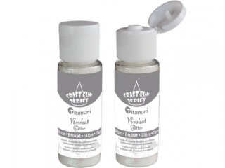 Brokat sypki TITANUM biały 20ml