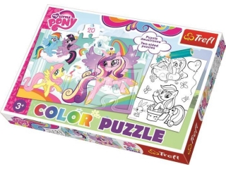 "Color puzzle 20 Kucyki Pony w swojej krainie" / Hasbro, My